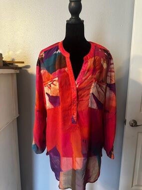Chic Multicolor Women's Blouse